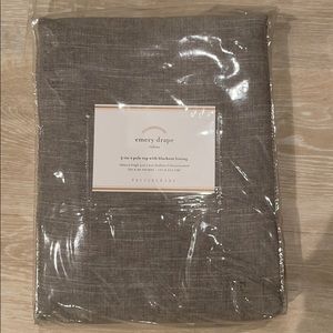 Pottery Barn Emery Drape 50 x 84 blackout NWT